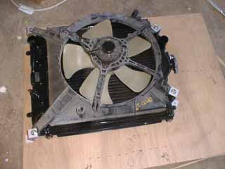 Radiator/fan on plate mockup